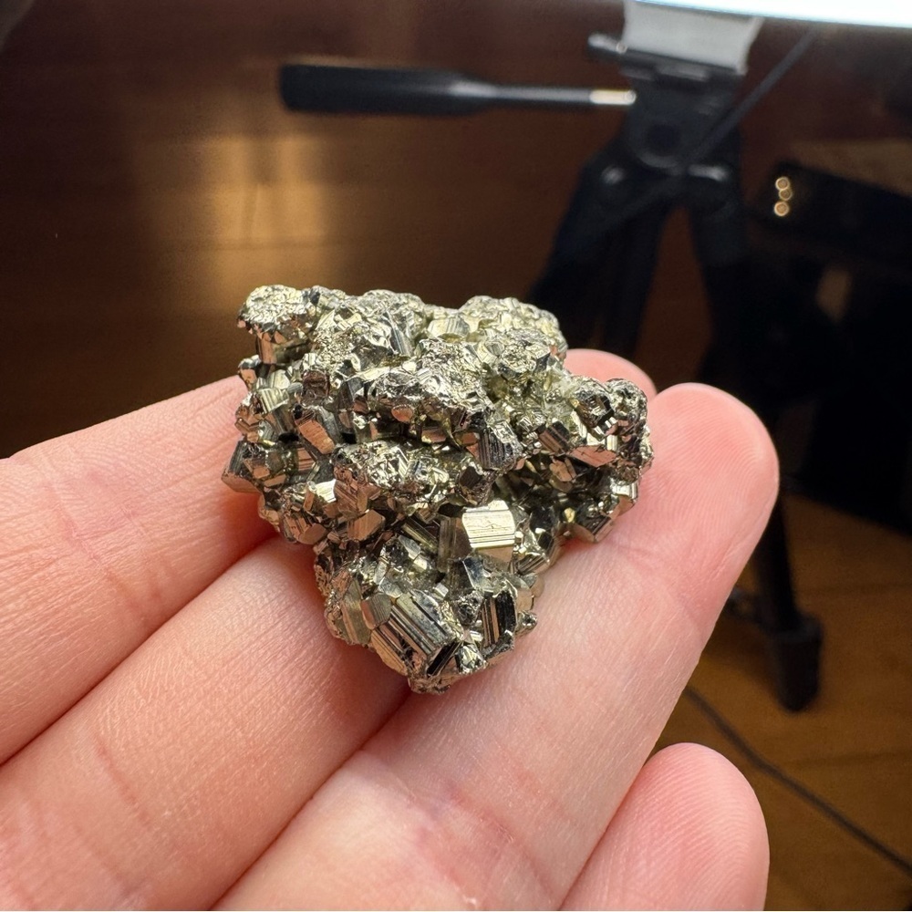 Natural Pyrite Cluster